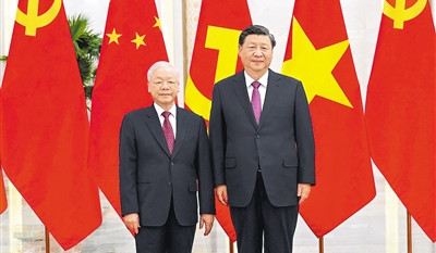 【人民日報】習近平同越共中央總書記阮富仲舉行會談