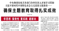 【人民日報】中央和國家機關各部門各單位深入開展學習貫徹習近平新時代中國特色社會主義思想主題教育——  確保主題教育取得扎實成效（學思想 強黨性 重實踐 建新功）