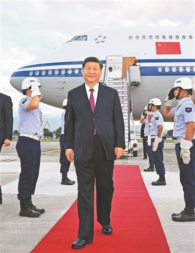 【人民日報】習(xí)近平抵達(dá)里約熱內(nèi)盧 出席二十國集團(tuán)領(lǐng)導(dǎo)人第十九次峰會并對巴西進(jìn)行國事訪問